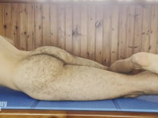 RELAXING MASTURBATION on the DINNER TABLE + CUM on my feet