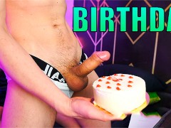 Hot Birthday Sex with Older StepBrother - Bareback Breeding Creampie
