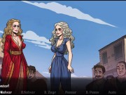 Preview 3 of Game of whores ep 24 Dany, Sansa e Cersei Cavalgando com Dildo