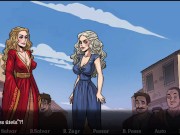 Preview 4 of Game of whores ep 24 Dany, Sansa e Cersei Cavalgando com Dildo