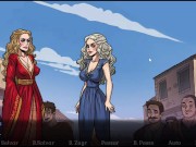 Preview 5 of Game of whores ep 24 Dany, Sansa e Cersei Cavalgando com Dildo