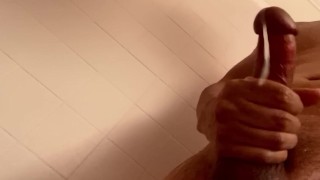 Stroking My Thick Cock In The Shower Till I Cum (Cumshot) @DeepInYourGuts888