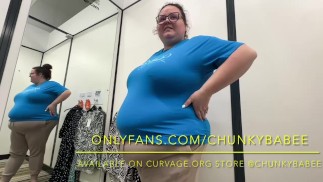 FEEDEE BBW примеряет ОБТЯГИВАЮЩУЮ ОДЕЖДУ после того, как набрала 100 фунтов!
