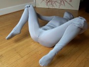 Preview 5 of Zentai Solo (Mx Gray Stretches)