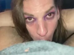 Hot trans sissy crossdresser loves sucking cock