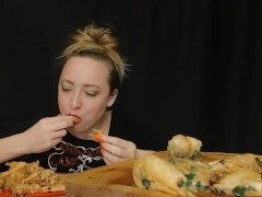 СОБЛАЗНЮ И РАССЛАБЛЮ: креветки | asmr | mukbang | 먹방
