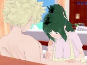 Preview 1 of Inko Midoriya and Katsuki Bakugo have intense sex in the living room. - My Hero Academia Hentai