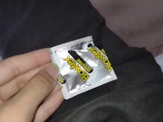 Preview 6 of Open package of a condom, fetish foot WORSHIPED