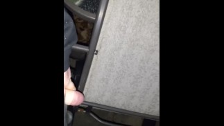Trans guy peeing with stp on chair outside