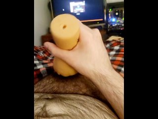 I'm cold only way to warm my self up is to play with my pocket pussy!!