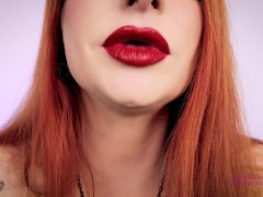 Deep Red Lips JOI Free Preview
