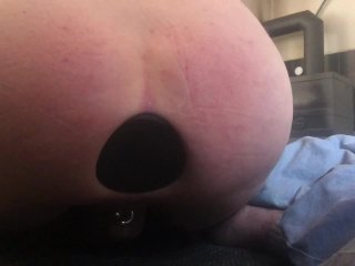 anal, huge butt plug, exclusive, extreme anal gape