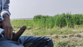 印度大鸡巴混蛋并在空旷区域展示鸡巴。