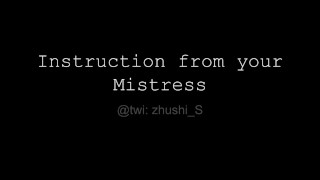 [JOI] Instruction from your Mistress