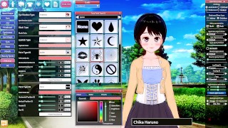 Haciendo de una chica Hentai en un juego de sexo hentai parte 1. Se ve hermosa y tiene buenos pechos.