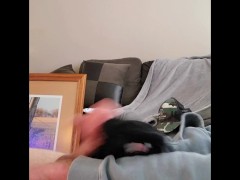 had to beat off hard before my roomates sister noticed her panties were missing and messy