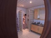 Preview 2 of Norwegian girl masturbating in the shower with a dildo