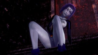 Raven digitación ese coño | Teen Titans Porno 3D