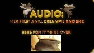 Audio van haar eerste keer anaal middenweg terwijl ze smeekt