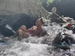 Ecosexual gender queer waterfall masturbation orgasm - Screenshot 15 of 16 - Nature