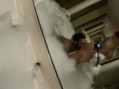 Eating shawty ass in bubble bath