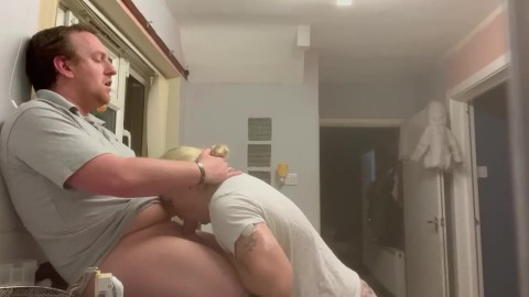 Wifes sister sucked my dick and swallowed my cum while cooking for family meal. Wife was upstairs.