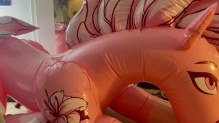 Furry Blows Up His Inflatable