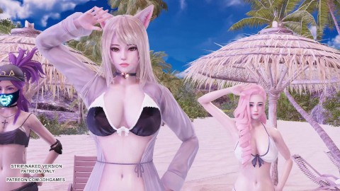 [MMD] Brave Girls - Chi Mat Ba Ram Ahri Kaisa Seraphine KDA Sexy Hot Dance League of legends Hentai