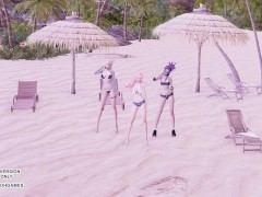 [MMD] Brave Girls - Chi Mat Ba Ram Ahri Kaisa Seraphine KDA Sexy Hot Dance League of legends Hentai