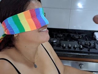 I Play with My StepmotherIn the Kitchen and I_Put My Cock_in Her Mouth