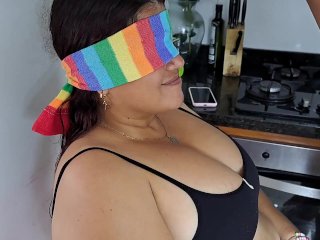 I Play with My Stepmother in the Kitchen_and IPut My Cock in Her Mouth