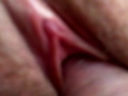 Preview 5 of Please fuck me and cum inside. Female orgasm. Close-up gaping pussy and dripping creampie.