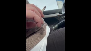Cigarette & accidental squirt on my break