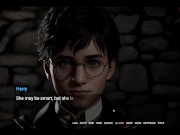 Preview 2 of Hogwarts Lewdgacy [ Hentai Game PornPlay Parody ] Harry Potter and Hermione are playing with BDSM