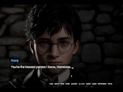 Preview 3 of Hogwarts Lewdgacy [ Hentai Game PornPlay Parody ] Harry Potter and Hermione are playing with BDSM