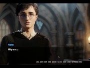 Preview 4 of Hogwarts Lewdgacy [ Hentai Game PornPlay Parody ] Harry Potter and Hermione are playing with BDSM