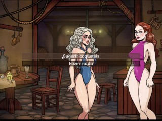 Game of whores ep 30 Novo Show de Striptease Sansa chupando Dany