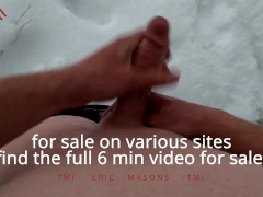 4k california blizzard snow cum sample video 2023
