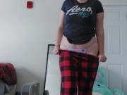 Preview 1 of Teen Strip Tease in Pajamas