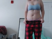 Preview 6 of Teen Strip Tease in Pajamas