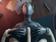 Preview 1 of Atomic Heart White guy tits fuck Robot Girl Big Boobs Cum on the face Titjob Animation Game