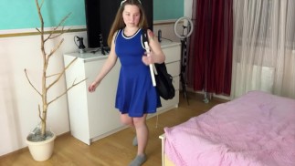 little bitch persuaded to have sex on video