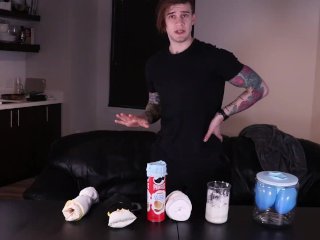 60fps, porn vlog, masturbation, homemade fleshlight