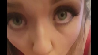 Look into my eyes whilst im sucking your cock