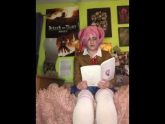 Natsuki reads you Doki Doki poems to help you relax after you finish