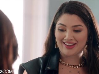 SLAYED Bombshell babes Aria & Alyx fuck like rockstars