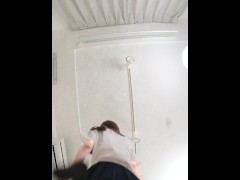 女子大生まな　日本の女子高生が下着を覗かれてしまう瞬間を再現　119 - Screenshot 14 of 16 - Schoolgirl