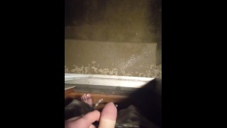 Thumbnail Trans guy peeing out door with stp