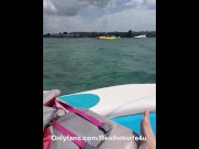 Preview 4 of Hotwife fucks friend on sail boat while hubby navigates at hedonism ii Jamaica