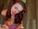 Kotton Kandii The Clown Sucks Birthday Cock - Gets Peed On - Then Licks Up Her Mess - Lana Amira